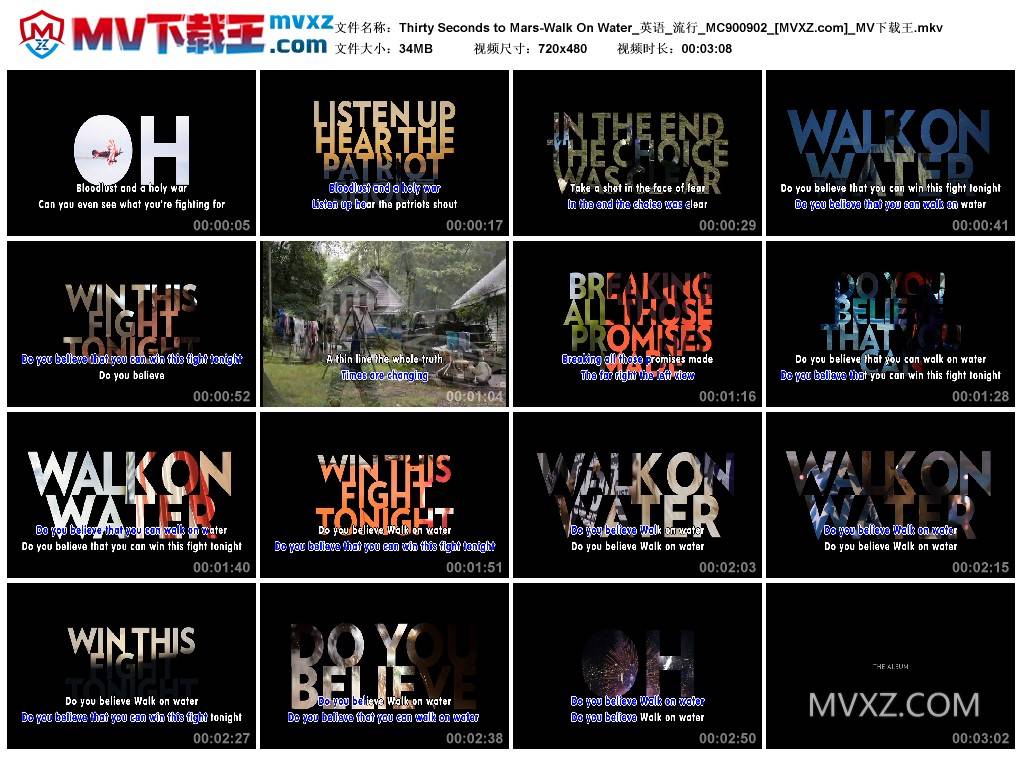 Thirty Seconds to Mars-Walk On Water_英语_流行_MC900902